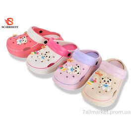 Фотография Кроксы детские летние Лето 5108-114A mix (12 пар р.30-35) "SCARRHETT" недорого оптом от прямого поставщика