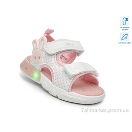 Фотография Босоножки детские летние Лето B60041-D LED (8 пар р.23-28) "TOM.M" недорого оптом от прямого поставщика