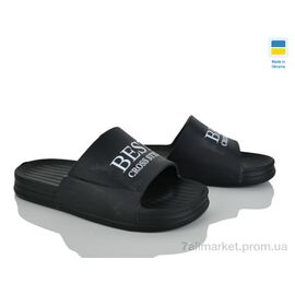 Фотография Шлепки мужские пляжные Лето Крок С106 чорний (6 пар р.41-45) "Vladimir" недорого оптом от прямого поставщика