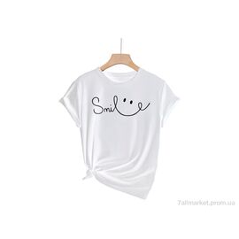 Фотография Футболка женская Лето 199 білий (5 шт. р.сетка M-3XL) "Алия" недорого оптом от прямого поставщика