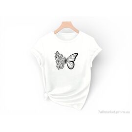 Фотография Футболка женская Лето 202 білий (5 шт. р.сетка M-3XL) "Алия" недорого оптом от прямого поставщика