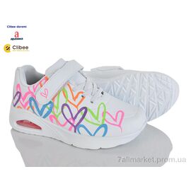 Фотография Кроссовки детские модные Весна/осень GL07 white (8 пар р.31-36) "Clibee-Doremi" недорого оптом от прямого поставщика