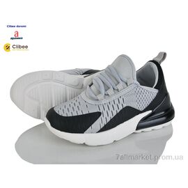 Фотография Кроссовки детские модные Весна/осень GL01 grey (8 пар р.31-36) "Clibee-Doremi" недорого оптом от прямого поставщика