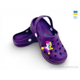 Фотография Кроксы детские летние Лето 81-82 фіолетовий (6 пар р.24-35) "Rai shoes" недорого оптом от прямого поставщика