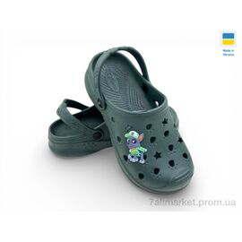 Фотография Кроксы детские летние Лето 81-82 хакі (6 пар р.24-35) "Rai shoes" недорого оптом от прямого поставщика