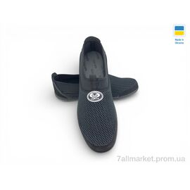 Фотография Слипоны мужские модные Лето Т4 чорний (6 пар р.41-45) "Rai shoes" недорого оптом от прямого поставщика