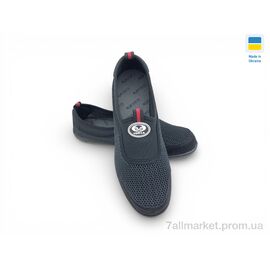 Фотография Слипоны мужские модные Лето Т3 чорний (6 пар р.41-45) "Rai shoes" недорого оптом от прямого поставщика