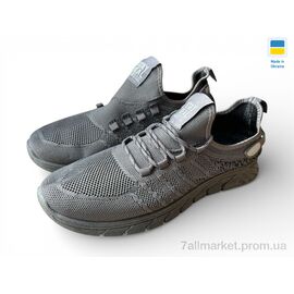 Фотография Кроссовки мужские модные Лето К247 сірий (10 пар р.41-45) "Rai shoes" недорого оптом от прямого поставщика