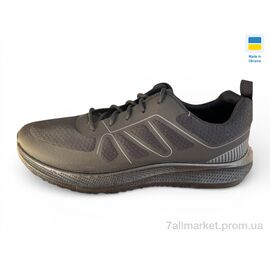 Фотография Кроссовки мужские модные Лето К253 чорний (10 пар р.41-45) "Rai shoes" недорого оптом от прямого поставщика