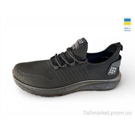 Фотография Кроссовки мужские модные Лето К257 чорний (10 пар р.41-45) "Rai shoes" недорого оптом от прямого поставщика