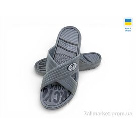 Фотография Шлепки мужские пляжные Лето 12X сірий (6 пар р.41-45) "Rai shoes" недорого оптом от прямого поставщика