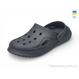 Фотография Кроксы мужские легкие Лето М201 графіт (8 пар р.41-45) "Rai shoes" недорого оптом от прямого поставщика