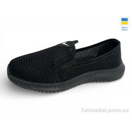 Фотография Слипоны женские тканевые Лето 1802 чорний (12 пар р.37-41) "Rai shoes" недорого оптом от прямого поставщика