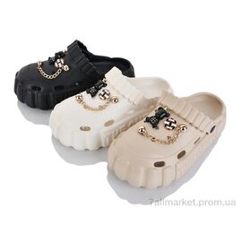 Фотография Кроксы женские летние Лето T682 mix (12) (12 пар р.36-41) "JH-ЯН" недорого оптом от прямого поставщика