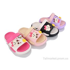 Фотография Шлепки детские летние Лето AC2715 mix (24 пар р.30-35) "JH-ЯН" недорого оптом от прямого поставщика