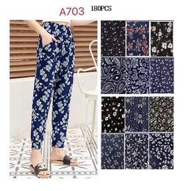 Фотография Штаны женские летние A703 mix р.48-52 "Алия" недорого оптом от прямого поставщика