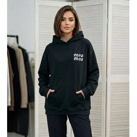 Фотография Худи женское 115 black р.S-XL "VICTORY" недорого оптом от прямого поставщика