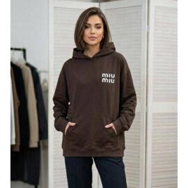 Фотография Худи женское 115 brown р.S-XL "VICTORY" недорого оптом от прямого поставщика