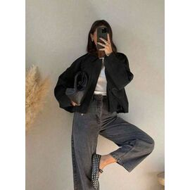 Фотография Куртка женская демисезонная 9073 black р.42-50 "LINDA" недорого оптом от прямого поставщика