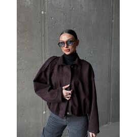 Фотография Куртка женская демисезонная 9074 brown р.42-50 "LINDA" недорого оптом от прямого поставщика