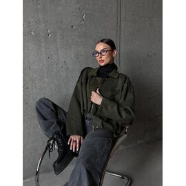 Фотография Куртка женская демисезонная 9074 khaki р.42-50 "LINDA" недорого оптом от прямого поставщика