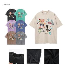 Фотография Футболка женская 23012-1 beige р.S-2XL "Ale-Ate" недорого оптом от прямого поставщика