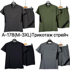 Фотография Костюм мужской A178 black р.M-3XL "Ale-Ate" недорого оптом от прямого поставщика