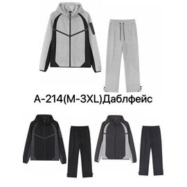 Фотография Костюм спортивный мужской A214 d.grey р.M-3XL "Ale-Ate" недорого оптом от прямого поставщика
