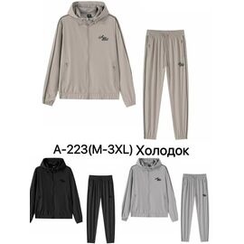 Фотография Костюм спортивный мужской A223 black р.M-3XL "Ale-Ate" недорого оптом от прямого поставщика