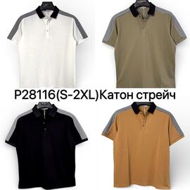Фотография Футболка мужская P28116 black р.S-2XL "Ale-Ate" недорого оптом от прямого поставщика