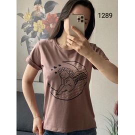 футболка жіноча 1289 brown р.42-48 "FSN" недорого оптом від прямого постачальника