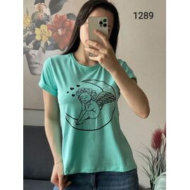 футболка жіноча 1289 green р.42-48 "FSN" недорого оптом від прямого постачальника