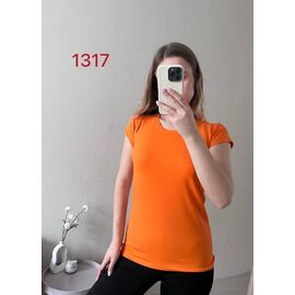 Фотография Футболка женская 1317-1 orange р.42-46 "FSN" недорого оптом от прямого поставщика