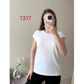 Фотография Футболка женская 1317-1 white р.42-46 "FSN" недорого оптом от прямого поставщика