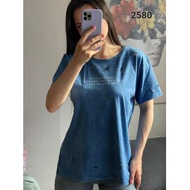 Фотография Футболка женская 2580 l.blue р.46-52 "FSN" недорого оптом от прямого поставщика