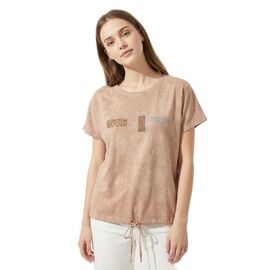 Фотография Футболка женская 2762 beige р.48-54 "FSN" недорого оптом от прямого поставщика