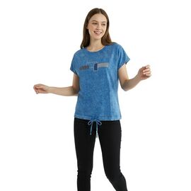 Фотография Футболка женская 2762 blue р.48-54 "FSN" недорого оптом от прямого поставщика