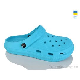 Фотография Кроксы женские летние Лето С98 бірюза (6 пар р.36-41) "Крок" недорого оптом от прямого поставщика