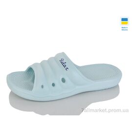 Фотография Шлепки женские облегченные Лето DS66 бірюза (8 пар р.36-41) "Крок" недорого оптом от прямого поставщика