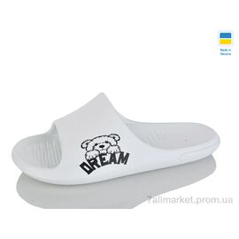 Фотография Шлепки женские облегченные Лето DS70 білий (8 пар р.36-41) "Крок" недорого оптом от прямого поставщика