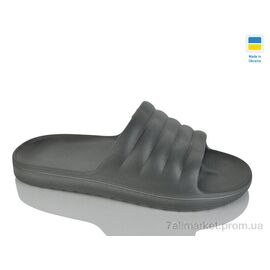 Шльопанці чоловічі пляжні Літо 408 сірий (8 пар р.41-46) "Крок" недорого оптом від прямого постачальника