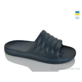 Шльопанці чоловічі пляжні Літо 408 синій (8 пар р.41-46) "Крок" недорого оптом від прямого постачальника