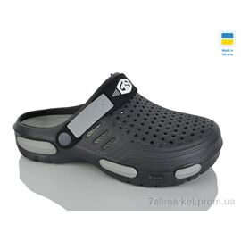 Крокси чоловічі легкі Літо 118 графіт (6 пар р.41-45) "Крок" недорого оптом від прямого постачальника