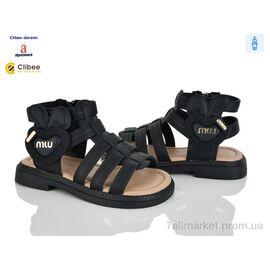 Фотография Босоножки детские летние Лето ZB2282 black (6 пар р.26-30) "Clibee-Doremi" недорого оптом от прямого поставщика