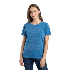 Фотография Футболка женская 2808 blue р.46-52 "FSN" недорого оптом от прямого поставщика