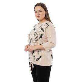 Фотография Свитер женский 2813 l.beige р.54-60 "FSN" недорого оптом от прямого поставщика