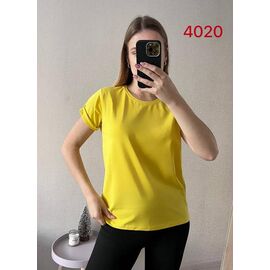 Фотография Футболка женская 4020 yellow р.42-48 "FSN" недорого оптом от прямого поставщика