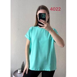 Фотография Футболка женская 4022 l.blue р.48-54 "FSN" недорого оптом от прямого поставщика