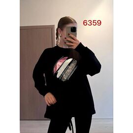 Фотография Свитер женский 6359 black р.46-52 "FSN" недорого оптом от прямого поставщика