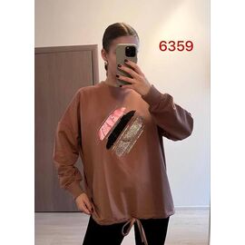 Фотография Свитер женский 6359 brown р.46-52 "FSN" недорого оптом от прямого поставщика